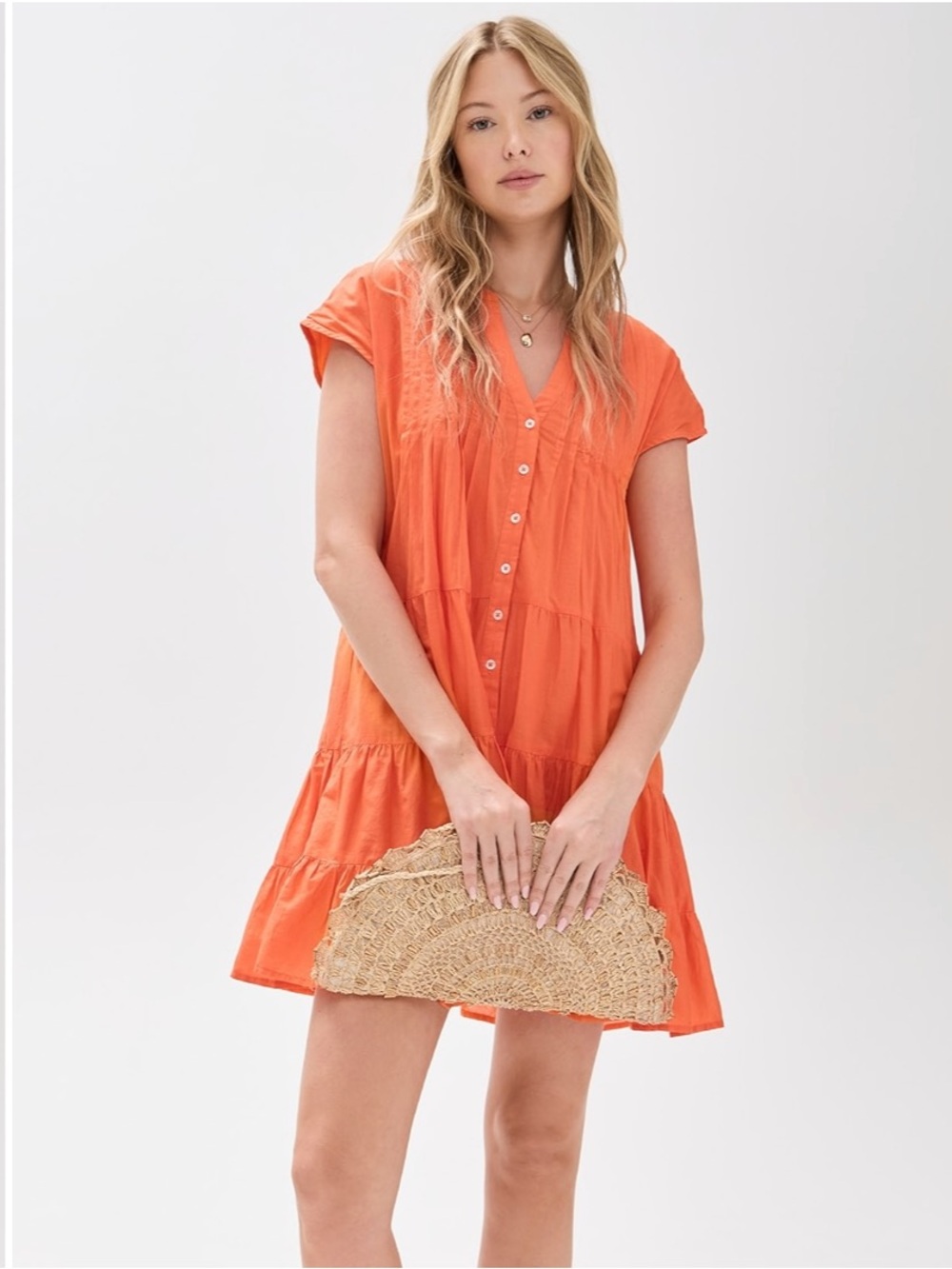 NWT Maria Mackenzie Dress in Apricot Small
